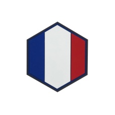 Hexagon PVC Patch France Flag