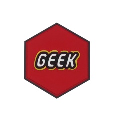 Hexagon PVC Patch Lego Geek