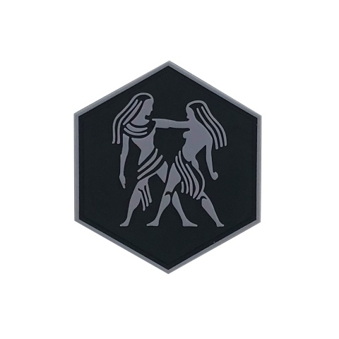Hexagon PVC Patch Zodiac Sign Gemini