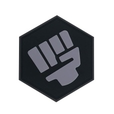 Hexagon PVC Patch Fist Punch