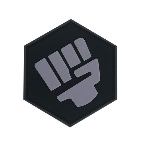 Hexagon PVC Patch Fist Punch