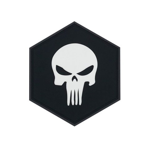 Hexagon PVC Patch Infidel Skull