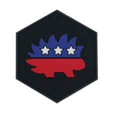 Hexagon PVC Patch Libertarian Party