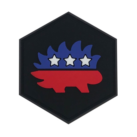 Hexagon PVC Patch Libertarian Party