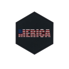 Hexagon PVC Patch Merica