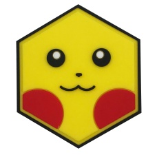 Hex PVC Patch Pikachu
