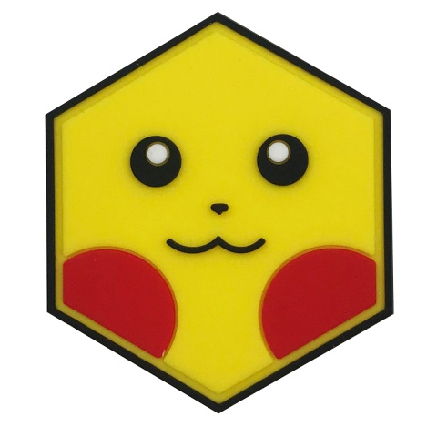 Hex PVC Patch Pikachu