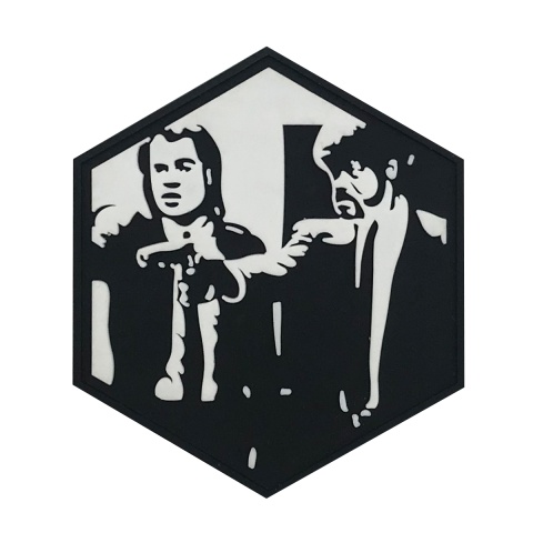 Hexagon PVC Patch Pulp Fiction