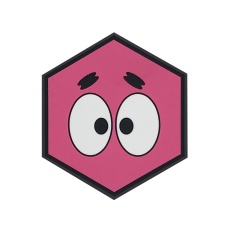 Hexagon PVC Patch Patrick Star Peeker Eyes