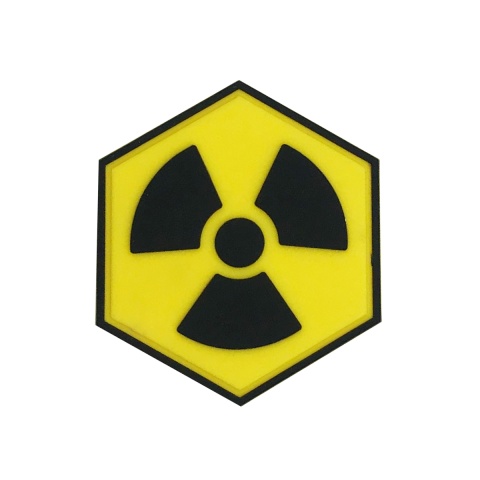 Hexagon PVC Patch Radio Active Warning