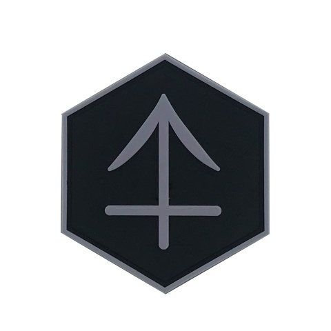 Hexagon PVC Patch Zodiac Sign Sagittarius Symbol