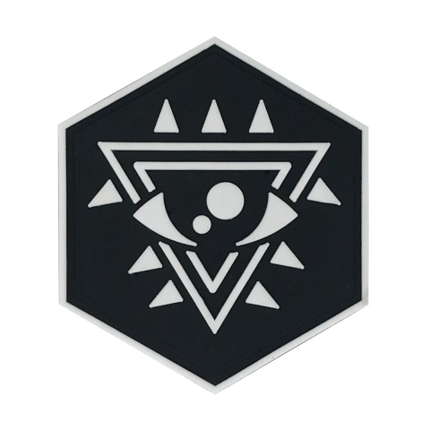 Hexagon PVC Patch Upside down Triangle Eye