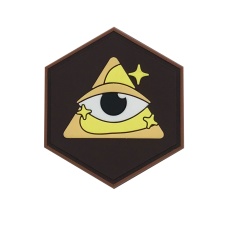 Hexagon PVC Patch Triangle Eye