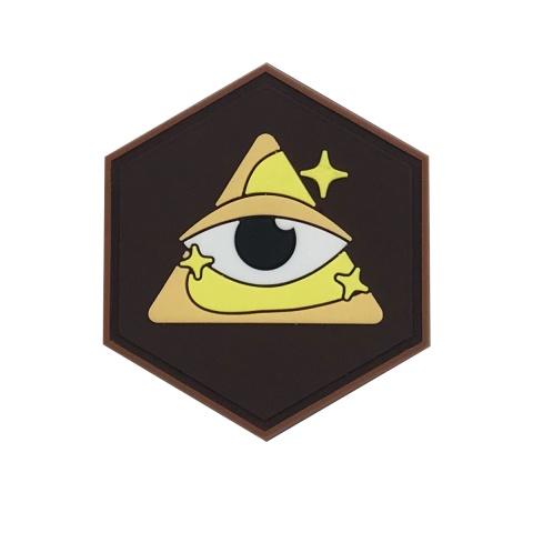 Hexagon PVC Patch Triangle Eye