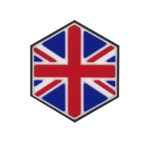 Hexagon PVC Patch United Kingdom Flag