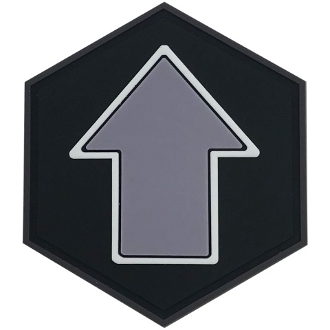 Hexagon PVC Patch Up Arrow
