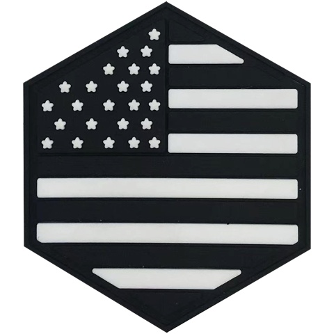 Hexagon PVC Patch USA S.W.A.T Flag
