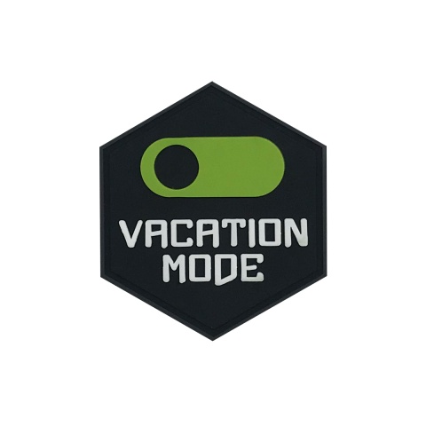 Hexagon PVC Patch Vacation Mode On