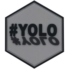 Hexagon PVC Patch #YOLO