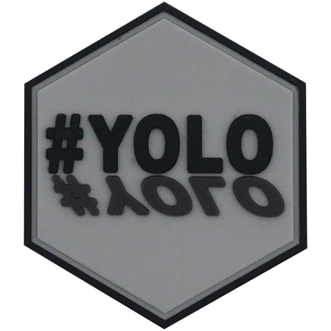 Hexagon PVC Patch #YOLO