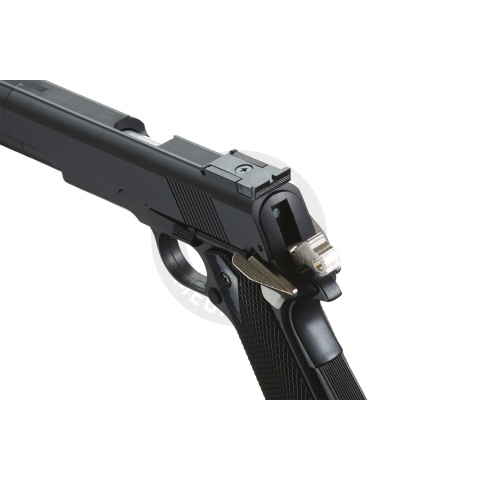 HFC Airsoft Gas M1911 Pistol Tactical Sidearm - BLACK
