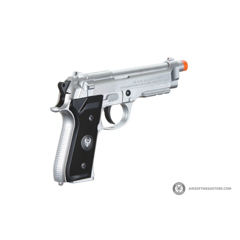 HFC Metal M9 Green Gas Powered Airsoft Pistol (Color: Silver)