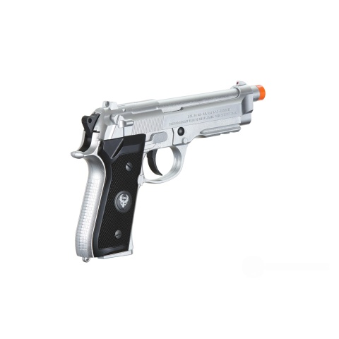 HFC Metal M9 Green Gas Powered Airsoft Pistol (Color: Silver)