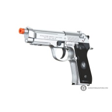 HFC Metal M9 Green Gas Powered Airsoft Pistol (Color: Silver)