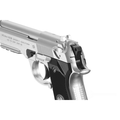 HFC Metal M9 Green Gas Powered Airsoft Pistol (Color: Silver)