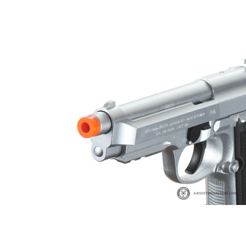 HFC Metal M9 Green Gas Powered Airsoft Pistol (Color: Silver)