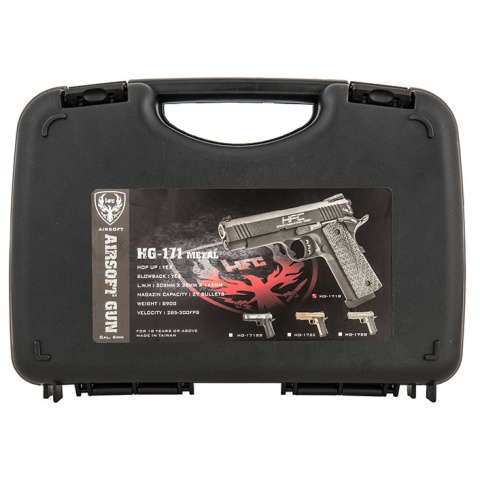 HFC HG-171 Tactical 1911 Gas Blowback Pistol  - SILVER / BLACK