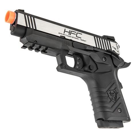 HFC HG-171 Tactical 1911 Gas Blowback Pistol  - SILVER / BLACK