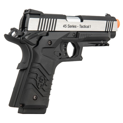 HFC HG-171 Tactical 1911 Gas Blowback Pistol  - SILVER / BLACK