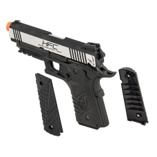 HFC HG-171 Tactical 1911 Gas Blowback Pistol  - SILVER / BLACK
