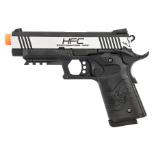 HFC HG-171 Tactical 1911 Gas Blowback Pistol  - SILVER / BLACK