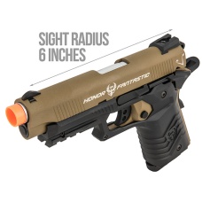 HFC Honor Fantastic 1911 Gas Blowback Pistol - TAN / BLACK