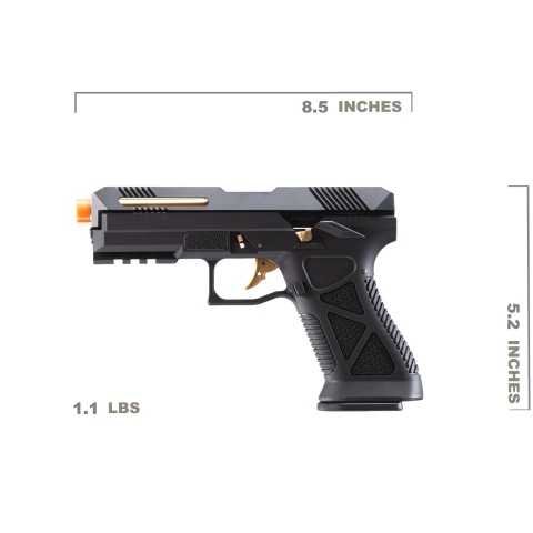 HFC HG-282ASGB Tactical Gas Blowback Pistol 