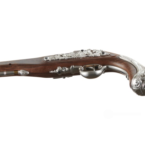 HFC George Washington Flintlock Airsoft Green Gas Powered Pistol (Color: Silver)