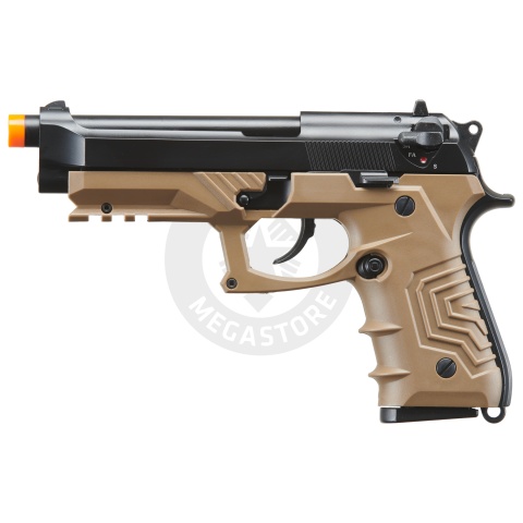 HFC Metal M92 Full-Automatic Green Gas Blowback Airsoft Pistol (Color: Black & Dark Earth)