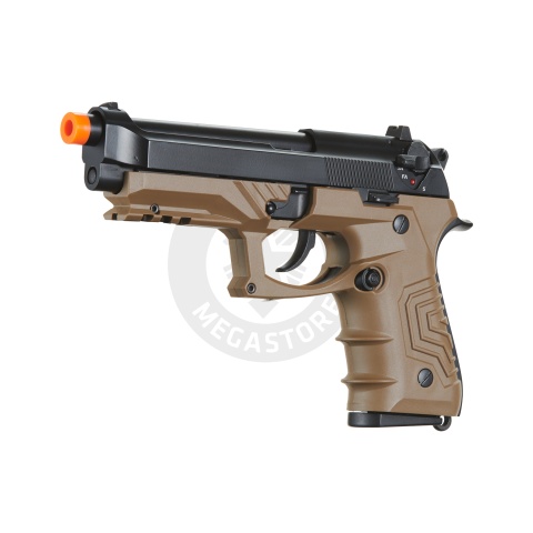 HFC Metal M92 Full-Automatic Green Gas Blowback Airsoft Pistol (Color: Black & Dark Earth)