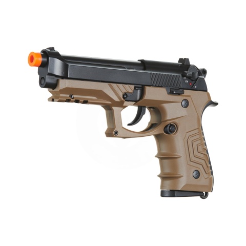 HFC Metal M92 Full-Automatic Green Gas Blowback Airsoft Pistol (Color: Black & Dark Earth)