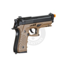 HFC Metal M92 Full-Automatic Green Gas Blowback Airsoft Pistol (Color: Black & Dark Earth)