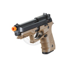 HFC Metal M92 Full-Automatic Green Gas Blowback Airsoft Pistol (Color: Black & Dark Earth)