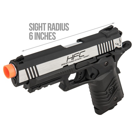 HFC HG-171 Tactical 1911 CO2 Blowback Pistol - BLACK/SILVER