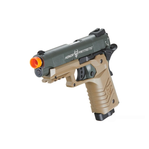 HFC Classic .45 Series Metal Co2 Blowback Airsoft Pistol (Color: Black & Dark Earth)