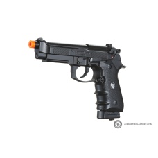 HFC Metal M190 Co2 Gas Blowback Airsoft Pistol with Compensator (Color: Black)