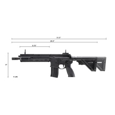 H&K 416 .177 Caliber BB Gun Air Rifle (Color: Black)