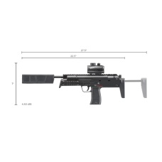 Umarex H&K MP7 Break Barrel .177 Caliber Pellet Gun (Color: Black)