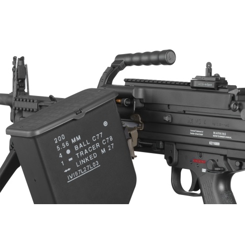 Elite Force H&K Licensed MG4 Airsoft AEG Light Machine Gun (Color: Black)
