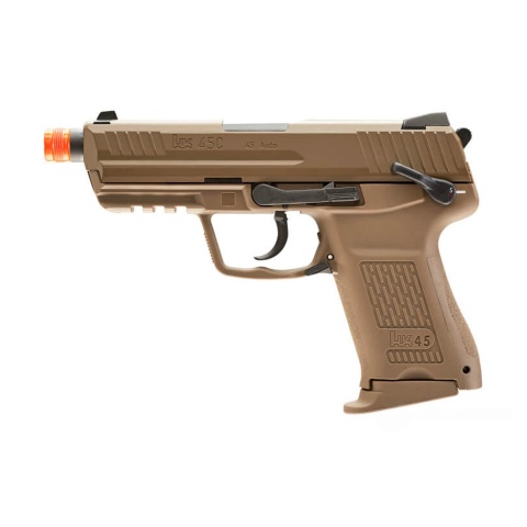 Umarex Heckler & Koch Licensed HK45 Compact Tactical Airsoft GBB Pistol (Color: Flat Dark Earth)